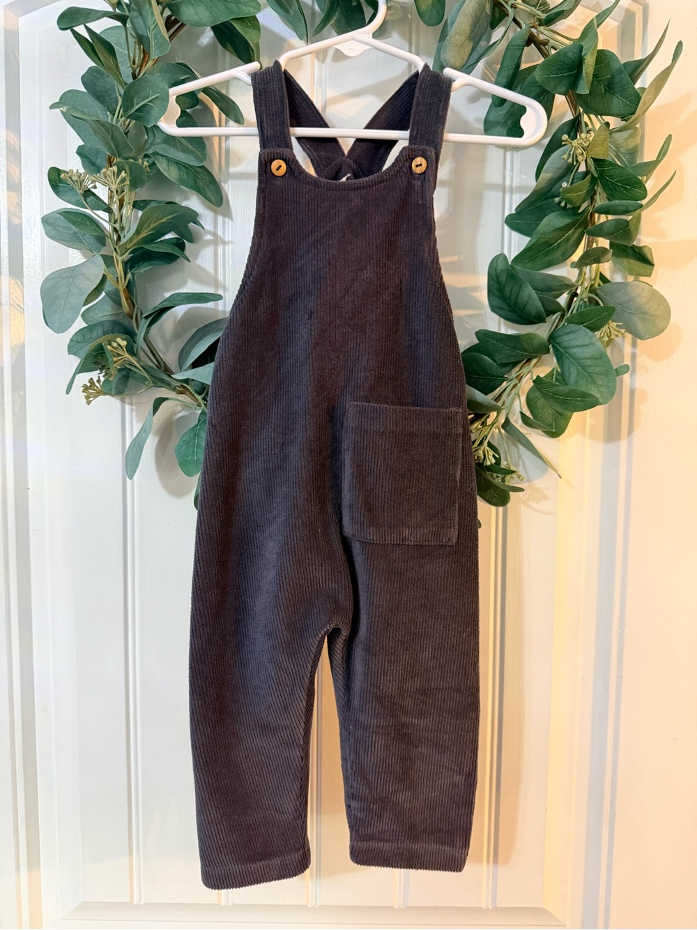 💫10/$25 • Zara Charcoal Corduroy Pocket Detail Overalls